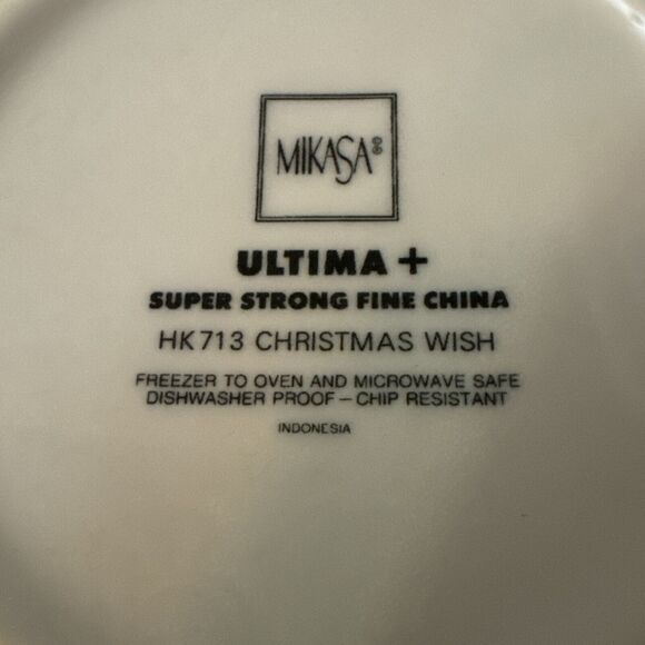 Mikasa Christmas Wish Santa Cappuccino Mugs Cups HK713 Set of 4 in Original Box - Picture 5 of 8